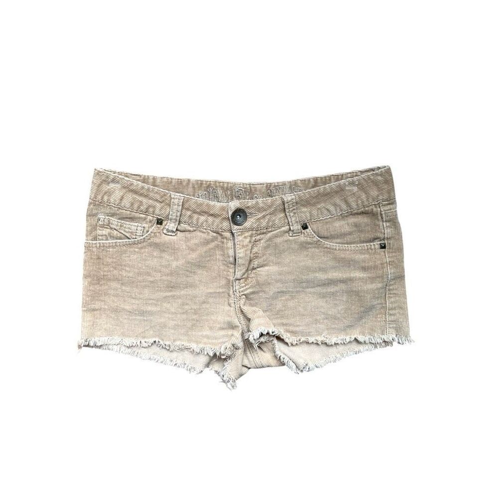y2k vintage corduroy low-rise mini shorts